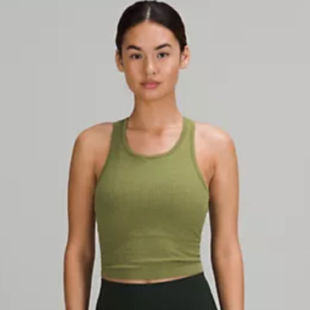 LULULEMON EBB TO STREET CROPPED RACERBACK TANK TOP
